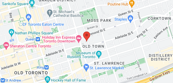 map of #1210 -116 GEORGE ST
